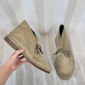 Clarks Bushacre 2 Leather Chukka‎ Boots Tan Size 13